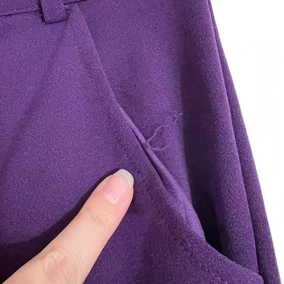 Windsor Eggplant Purple Skinny Trouser Pants Size Large Stretch Pockets Career - Picture 7 of 11